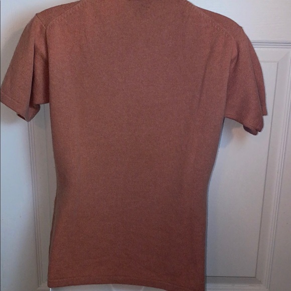 J. Crew 100% Cashmere Short Sleeve Top Crew Neck Size Medium Sweater - Picture 8 of 13